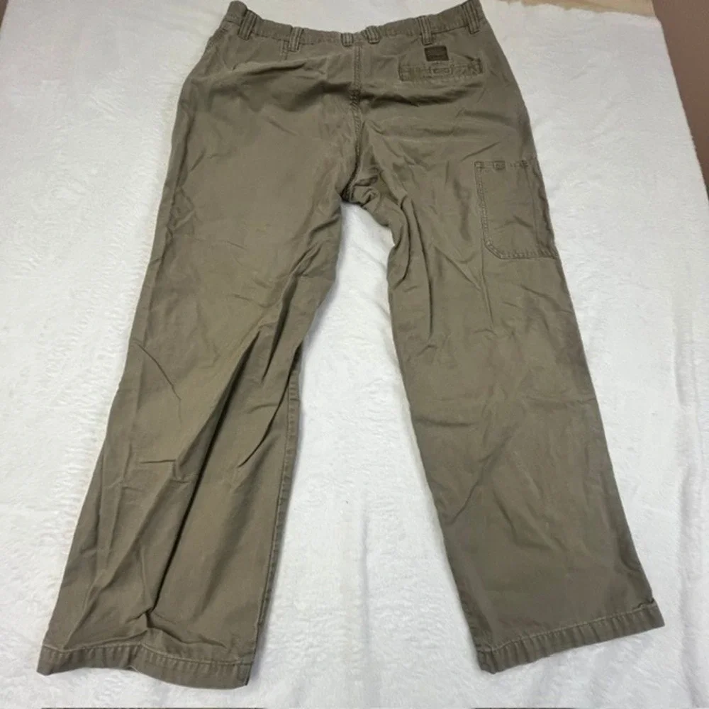 Columbia Mens 38x30 Khaki Cotton Canvas Cargo Utility Pants AM8142 Tan Outdoor